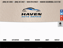 Tablet Screenshot of havenautorepair.com